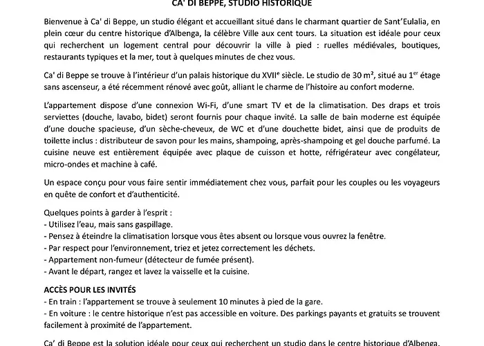 Ca' Di Beppe Albenga